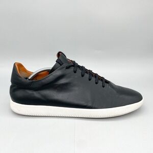 Beckett Simonon Mens 13‎ Geller Trainers Black Leather Sneakers Shoes Casual